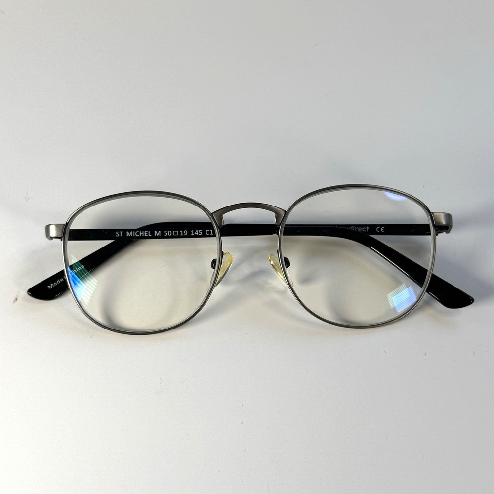 Eyebuydirect St Michel M C1 Round‎ Eyeglasses Frame Only 50-19-145 Gunmetal